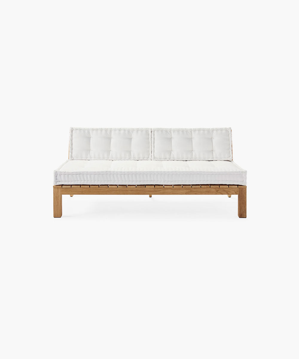 Cliffside Teak Armless Sofa